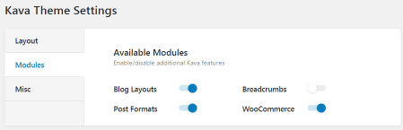 kava modules